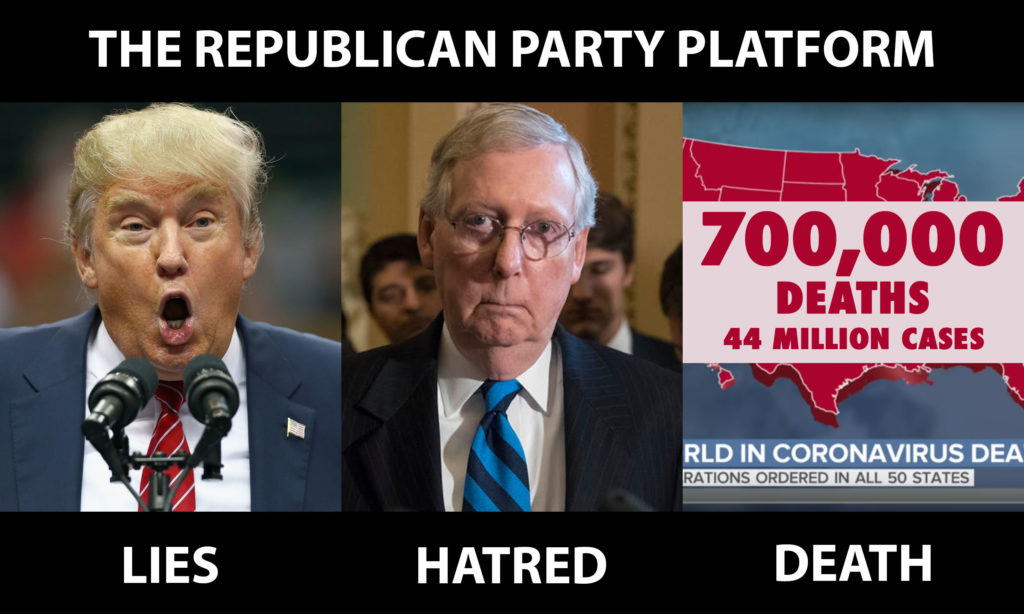 Republican Party platform: Lies, Hatred, and Death